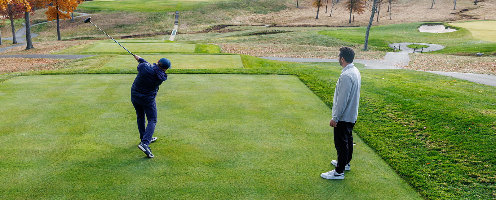 Serene golf course scene symbolizing mental freedom and centered performance