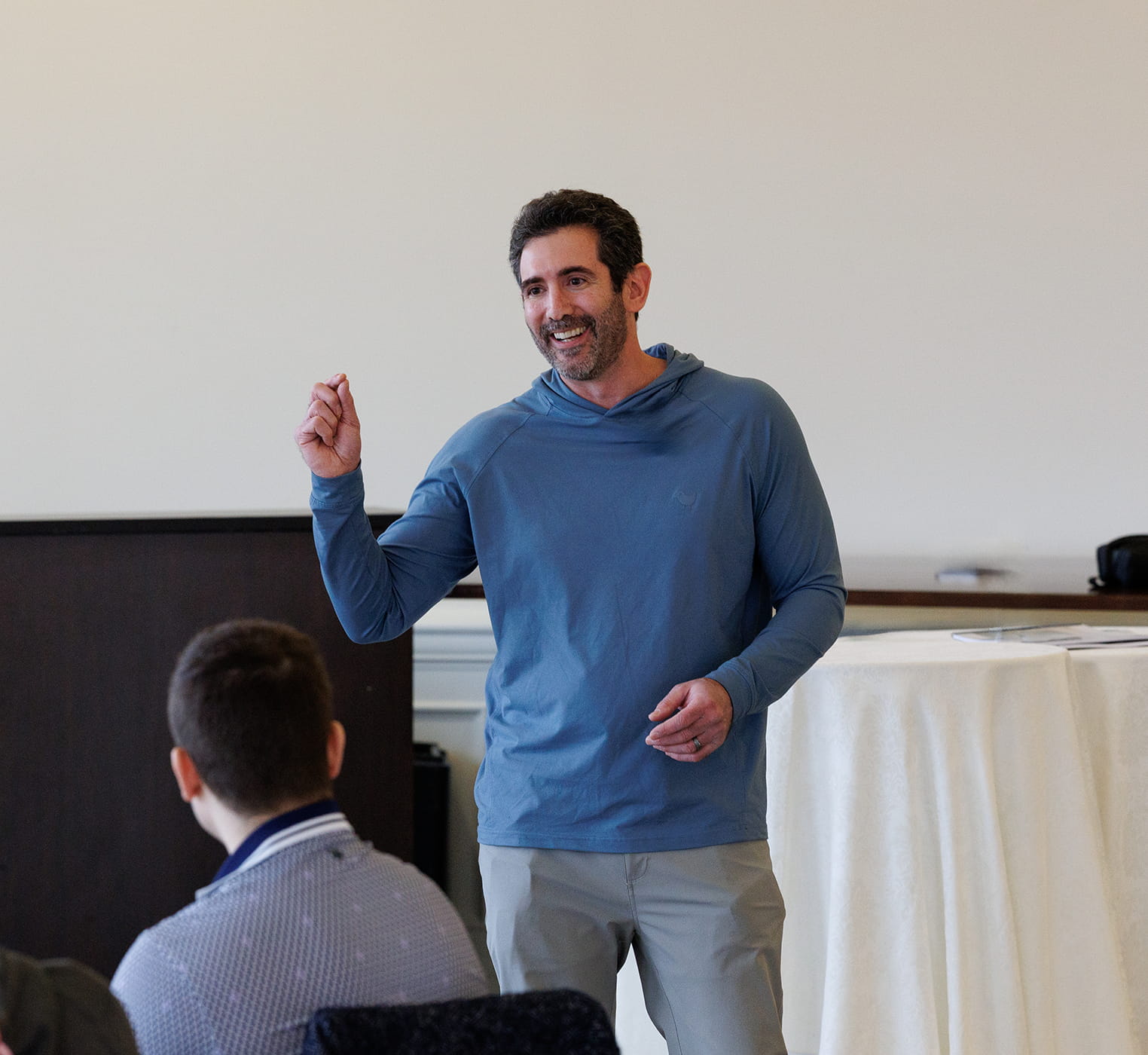 Diverse group of golfers from juniors to professionals benefiting from Centered Swings mental performance program