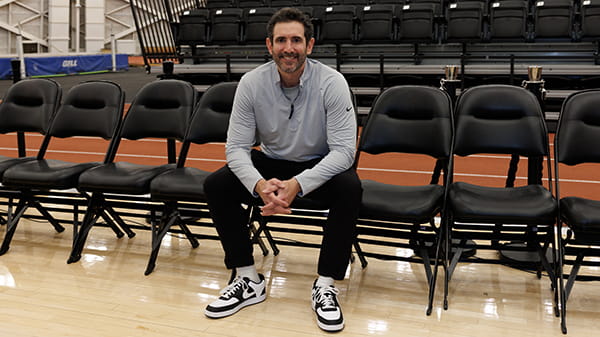 Dr. Mike providing mental performance coaching to a college athlete